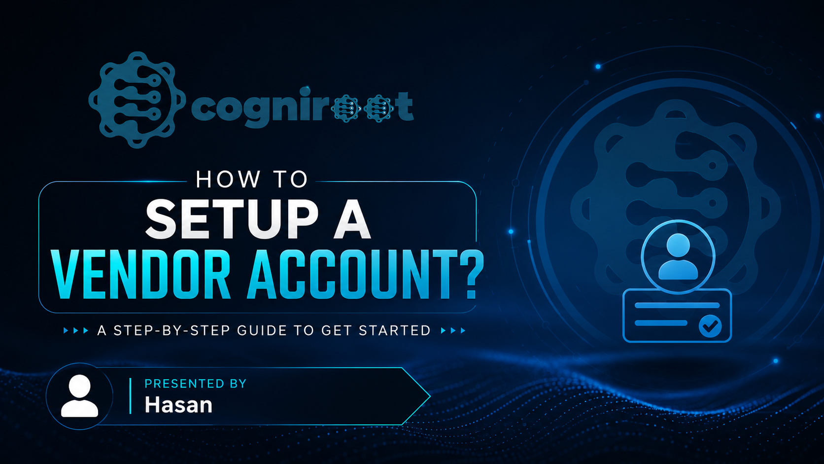 Set Up Your Vendor Account on Cogniroot in 3 Steps